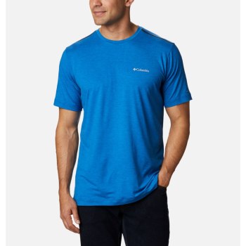 Columbia T-Shirt Heren, Tech Trail Crew Neck LichtIndigo, 72XGWDBHO